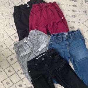Lot of 5 Girls pants size 14-16